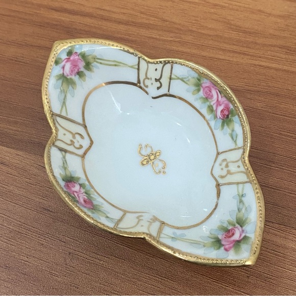 Set of 6 Vintage MORIMURA Nippon Moriage Handpainted Nut Dish Sauce Dip Dishes - Picture 12 of 16